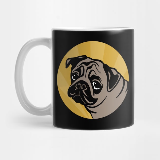 Pug by valentinahramov